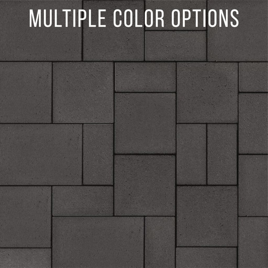 Techo-Bloc Eva Smooth Champlain Grey combo pattern pavers