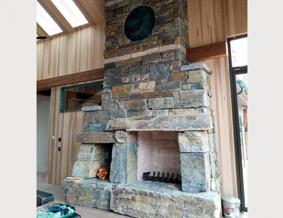 large natural stone for your fireplace