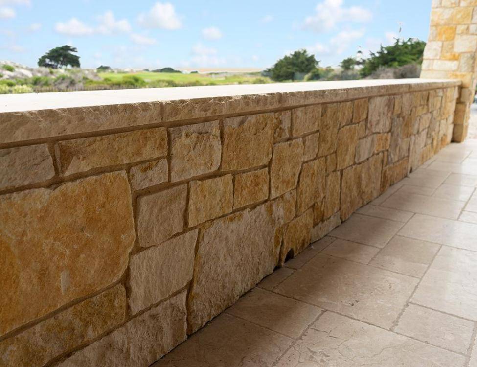 natural stone Salado Limestone Blend for exterior wall and wall cap
