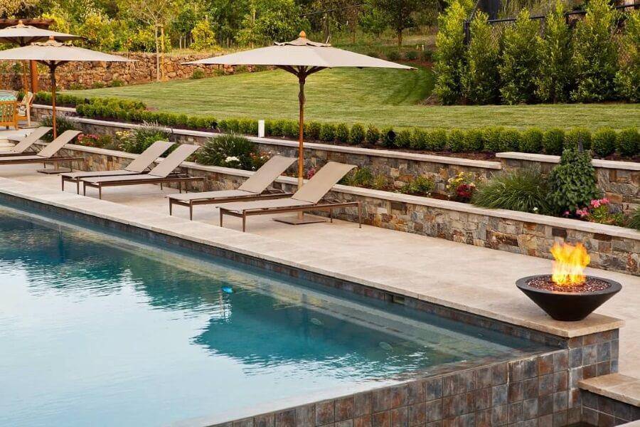 Natural Stone: Travertine Pool Deck & Caping